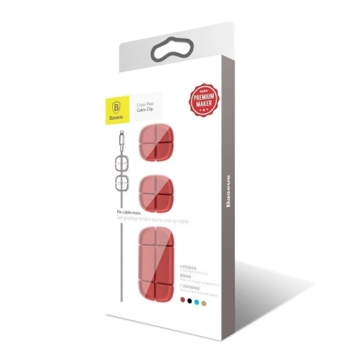 Kup Organizer do kabli Cross Peas Baseus - czerwony - BSU133RED - {ean13} - Sklep Home Screen