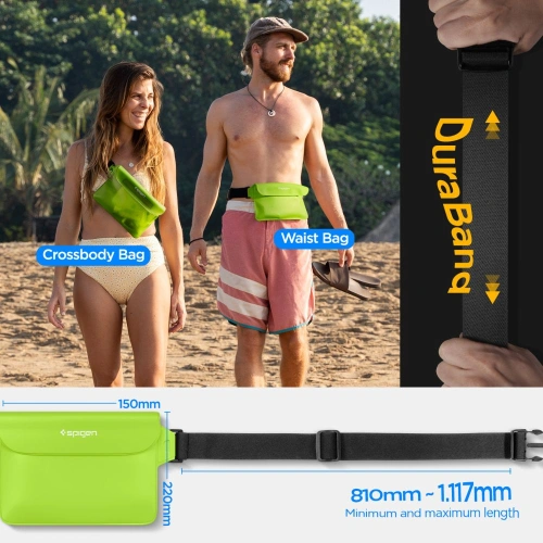 Kup Etui wodoszczelne Spigen A620 Universal Waterproof Waist Bag Cactus Green [2 PACK] - SPN2924 - {ean13} - Sklep Home Screen