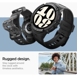 Kup Pasek Spigen Rugged Armor Pro Samsung Galaxy Watch 6 44mm Black - SPN2925 - {ean13} - Sklep Home Screen