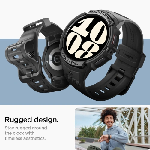 Kup Pasek Spigen Rugged Armor Pro Samsung Galaxy Watch 6 44mm Fekete - SPN2925 - {ean13} - Sklep Home Screen