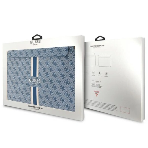 Kup Guess Case Sleeve GUCS16P4RPSB 16 inch albastru/albastru 4G dungi imprimate - GUE2691 - {ean13} - Sklep Home Screen