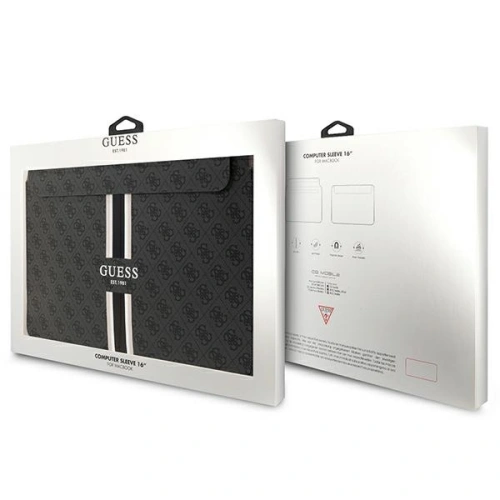 Kup Etui Guess Sleeve GUCS16P4RPSK 16 cali czarny/black 4G Printed Stripes - GUE2692 - {ean13} - Sklep Home Screen