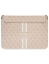 Etui Guess Sleeve GUCS16P4RPSP 16 palců růžový/pink 4G Tisknuté pruhy