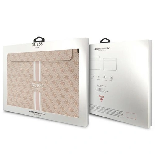 Kup Guess Case Sleeve GUCS16P4RPSP 16 inch roz/roz 4G dungi imprimate - GUE2693 - {ean13} - Sklep Home Screen