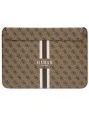Etui Guess Sleeve GUCS16P4RPSW 16 palců hnědá/brown 4G Printed Stripes