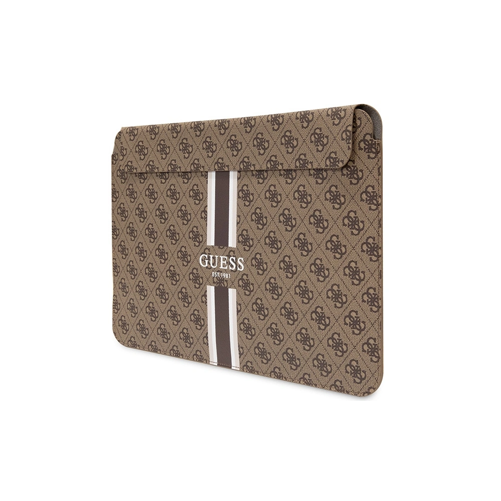 Etui Guess Sleeve GUCS16P4RPSW 16 cali brązowy/brown 4G Printed Stripes
