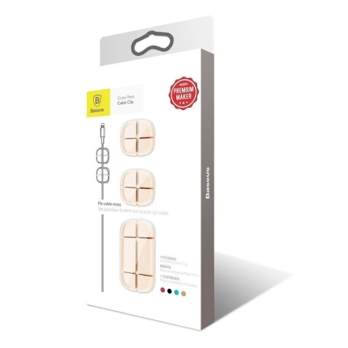 Buy Baseus Cross Peas Cable Organiser Brown - BSU134BR - {ean13} - Home Screen Store Europe