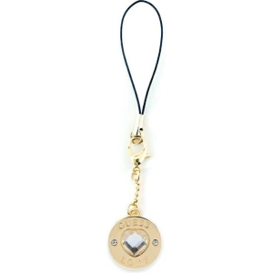 Guess Anhänger GUCPMHGLD Phone Strap Heart Diamond Charm mit Strasssteinen