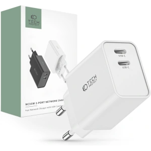 Kup Tech-Protect Netzwerk-Ladegerät C35W 2-Port Netzwerk-Ladegerät PD 35W Weiß - THP2185 - {ean13} - Sklep Home Screen