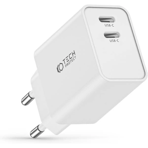 Kup Tech-Protect Încărcător de rețea C35W Încărcător de rețea cu 2 porturi PD 35W Alb - THP2185 - {ean13} - Sklep Home Screen
