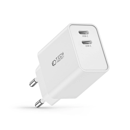 Kup Tech-Protect Netzwerk-Ladegerät C35W 2-Port Netzwerk-Ladegerät PD 35W Weiß - THP2185 - {ean13} - Sklep Home Screen