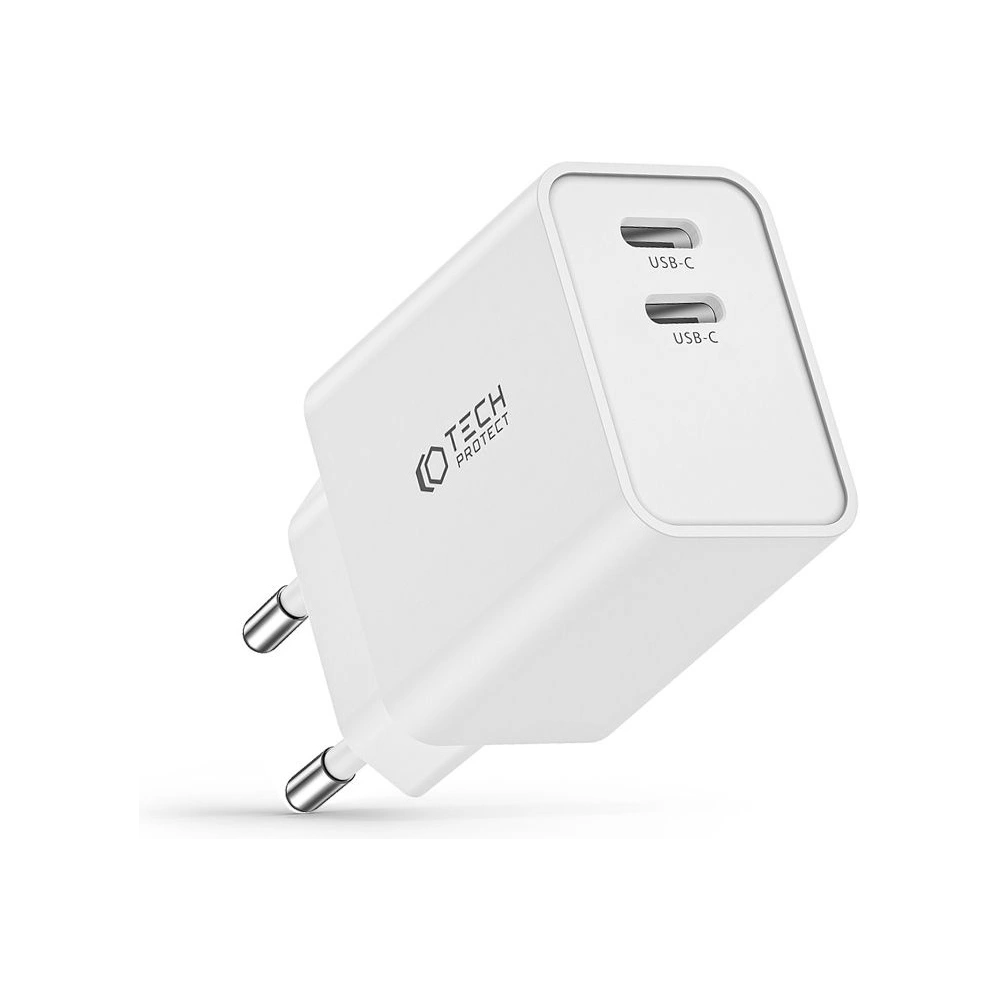 Ładowarka sieciowa Tech-Protect C35W 2-port Network Charger PD 35W White