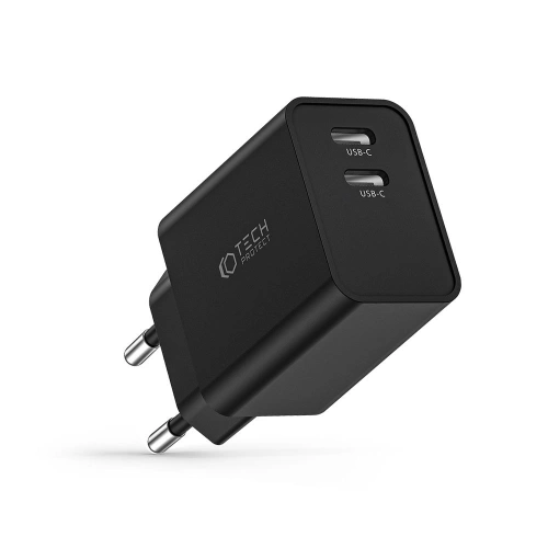 Kup Tech-Protect Netzwerk-Ladegerät C35W 2-Port Netzwerk-Ladegerät PD 35W Schwarz - THP2186 - {ean13} - Sklep Home Screen