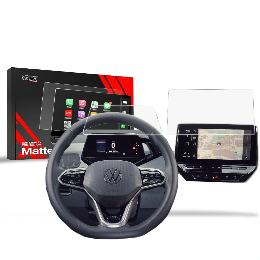 Folia matowa GrizzGlass CarDisplay Protection do Volkswagen ID.4 10" [2w1]