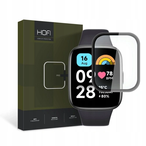 Kup Hibrid üveg Hofi Hybrid Pro+ Xiaomi Redmi Watch 3 Active Fekete - HOFI401 - {ean13} - Sklep Home Screen