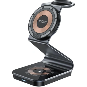 Kup Ładowarka bezprzewodowa Tech-Protect Qi15W-A29 3in1 Magnetic MagSafe Wireless Charger Black - THP2187 - {ean13} - Sklep Home Screen