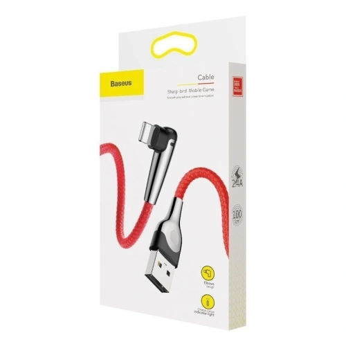 Kup Kábel Baseus USB Type-A Lightninghoz MVP 2.4A 1M - piros - BSU143RED - {ean13} - Sklep Home Screen