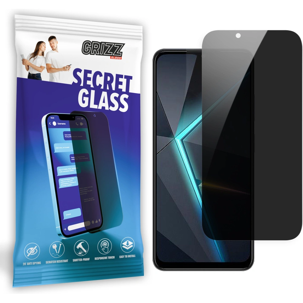 Matowe szkło prywatyzujące GrizzGlass SecretGlass do ZTE nubia Neo