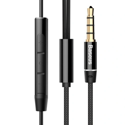 Buy Baseus Encok H06 Wired Headphones Black - BSU157BLK - {ean13} - Home Screen Store Europe