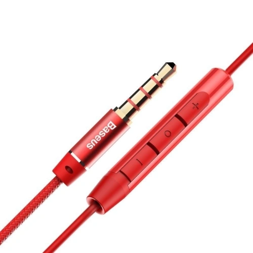 Buy Baseus Encok H06 Wired Headphones Red - BSU158RED - {ean13} - Home Screen Store Europe