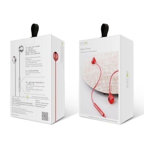 Buy Baseus Encok H06 Wired Headphones Red - BSU158RED - {ean13} - Home Screen Store Europe