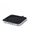 Satechi Aluminum SSD Hub for Apple Mac Mini with USB-C, 3x USB-A, micro/SD card reader, jack