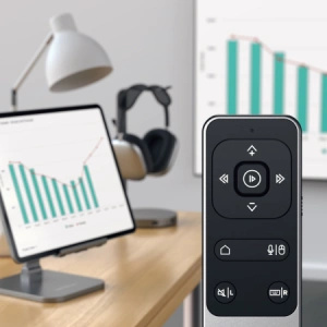 Kup Pilotul Satechi R1 Bluetooth Presentation Remote cu indicator LED încorporat (gri stelar) - STH75 - {ean13} - Sklep Home Screen