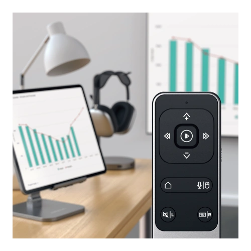 Kup Pilotul Satechi R1 Bluetooth Presentation Remote cu indicator LED încorporat (gri stelar) - STH75 - {ean13} - Sklep Home Screen