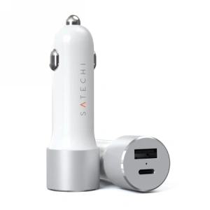 Kup Ładowarka samochodowa Satechi car charger 72W, USB-C, PD, USB-A (srebrny) - STH76 - {ean13} - Sklep Home Screen