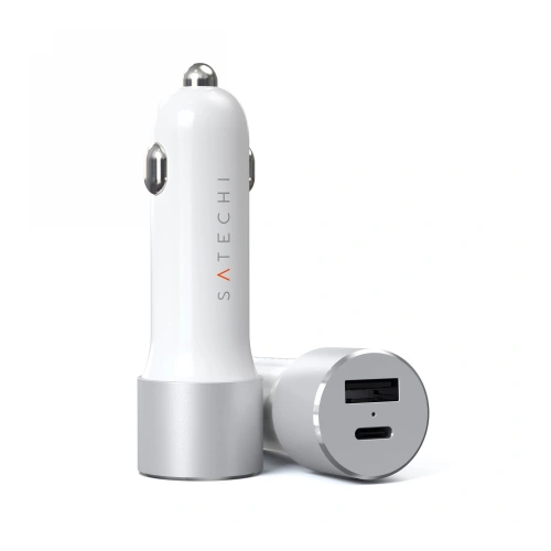 Kup Încărcător auto Satechi car charger 72W, USB-C, PD, USB-A (argintiu) - STH76 - {ean13} - Sklep Home Screen