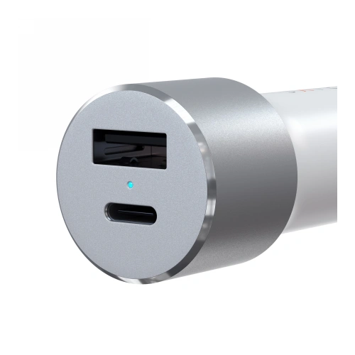 Kup Satechi Autoladegerät Autoladegerät 72W, USB-C, PD, USB-A (silber) - STH76 - {ean13} - Sklep Home Screen