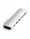 Satechi Pro Hub with double USB-C for Apple MacBook 2x USB-C, 2x USB-A, 4K HDMI, micro/SD card reader (silver)