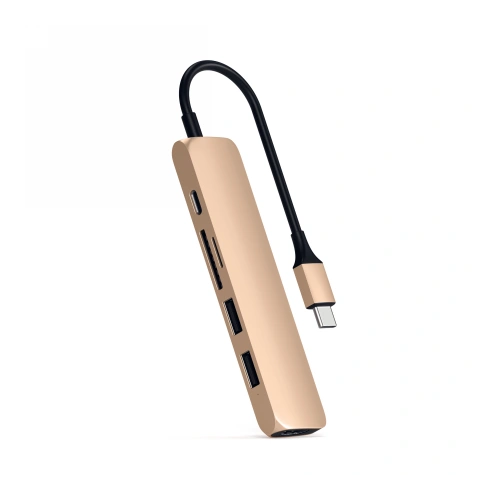 Kup Satechi Hub Adapter V2 für mobile Geräte USB-C PD, 2x USB-A, 4K HDMI, micro SD Kartenleser - STH78 - {ean13} - Sklep Home Screen