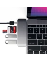 Kup Satechi Hub Typ-C USB-Pass-Through für mobile Geräte USB-C 60W, 2x USB-A, micro/SD-Kartenleser space gray - STH82 - {ean13} - Sklep Home Screen