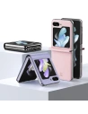 Kup Etui Samsung Galaxy Z Flip 5 5G skórzane z klapką portfel pokrowiec na tył Dux Ducis Bril różowe - DDS1798 - {ean13} - Sklep Home Screen