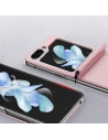 Kup Etui Samsung Galaxy Z Flip 5 5G kožené s klopnou peněženkový obal na zadní stranu Dux Ducis Bril růžové - DDS1798 - {ean13} - Sklep Home Screen