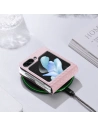 Kup Etui Samsung Galaxy Z Flip 5 5G kožené s klopnou peněženkový obal na zadní stranu Dux Ducis Bril růžové - DDS1798 - {ean13} - Sklep Home Screen