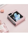 Kup Etui Samsung Galaxy Z Flip 5 5G kožené s klopnou peněženkový obal na zadní stranu Dux Ducis Bril růžové - DDS1798 - {ean13} - Sklep Home Screen