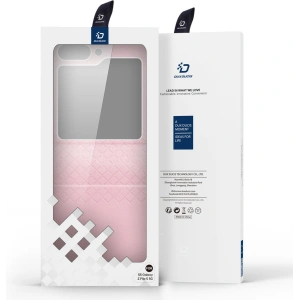 Kup Etui Samsung Galaxy Z Flip 5 5G kožené s klopnou peněženkový obal na zadní stranu Dux Ducis Bril růžové - DDS1798 - {ean13} - Sklep Home Screen