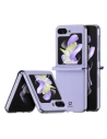 Samsung Fall Galaxy Z Flip 5 5G Leder mit Klappe Brieftasche zurück Abdeckung Dux Ducis Bril lila