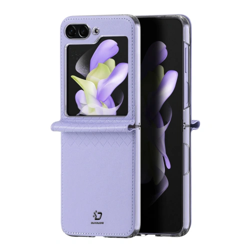 Kup Etui Samsung Galaxy Z Flip 5 5G kožené s klopou peněženka pouzdro na zadní stranu Dux Ducis Bril fialové - DDS1799 - {ean13} - Sklep Home Screen
