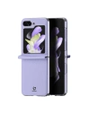 Kup Samsung Fall Galaxy Z Flip 5 5G Leder mit Klappe Brieftasche zurück Abdeckung Dux Ducis Bril lila - DDS1799 - {ean13} - Sklep Home Screen