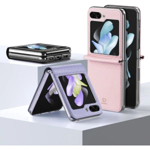 Kup Samsung Caz Galaxy Z Flip 5 5G piele cu clapeta portofel spate capac Dux Ducis Bril violet - DDS1799 - {ean13} - Sklep Home Screen