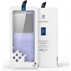 Kup Etui Samsung Galaxy Z Flip 5 5G skórzane z klapką portfel pokrowiec na tył Dux Ducis Bril fioletowe - DDS1799 - {ean13} - Sklep Home Screen