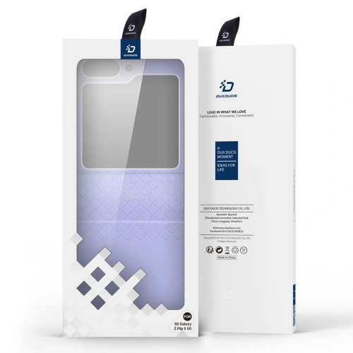 Kup Etui Samsung Galaxy Z Flip 5 5G kožené s klopou peněženka pouzdro na zadní stranu Dux Ducis Bril fialové - DDS1799 - {ean13} - Sklep Home Screen