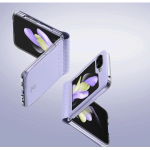 Kup Etui Samsung Galaxy Z Flip 5 5G skórzane z klapką portfel pokrowiec na tył Dux Ducis Bril fioletowe - DDS1799 - {ean13} - Sklep Home Screen