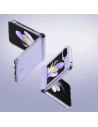 Kup Etui Samsung Galaxy Z Flip 5 5G kožené s klopou peněženka pouzdro na zadní stranu Dux Ducis Bril fialové - DDS1799 - {ean13} - Sklep Home Screen