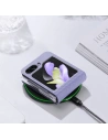 Kup Etui Samsung Galaxy Z Flip 5 5G kožené s klopou peněženka pouzdro na zadní stranu Dux Ducis Bril fialové - DDS1799 - {ean13} - Sklep Home Screen