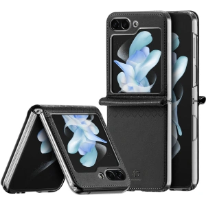 Kup Etui Samsung Galaxy Z Flip 5 5G kožené s klopou peněženka pouzdro na zadní stranu Dux Ducis Bril černé - DDS1800 - {ean13} - Sklep Home Screen