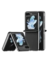 Etui Samsung Galaxy Z Flip 5 5G skórzane z klapką portfel pokrowiec na tył Dux Ducis Bril czarne
